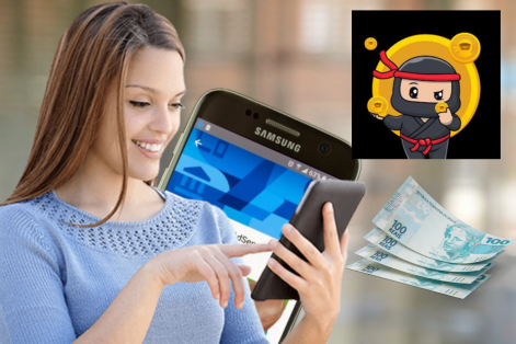 Sim, o Cash Ninja - Earn Cash Rewards é um aplicativo que paga em dólar para fazer atividades