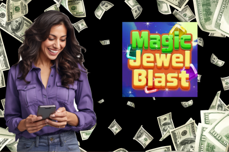 Sim, o Magic Jewel Blast é um aplicativo que paga para jogar e assistir vídeos